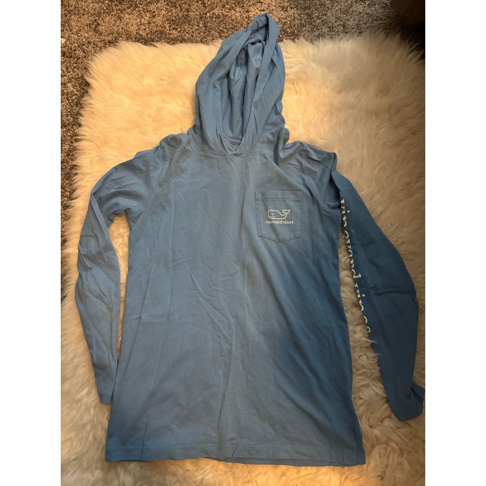 Vineyard Vines Long Sleeve Lightweight Hoodie Kids Size L